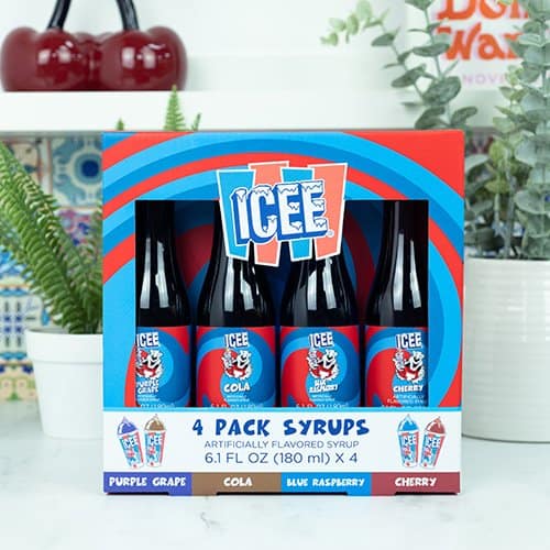 ICEE 4 Pack 6.1 fl oz Syrups - USA Fizz